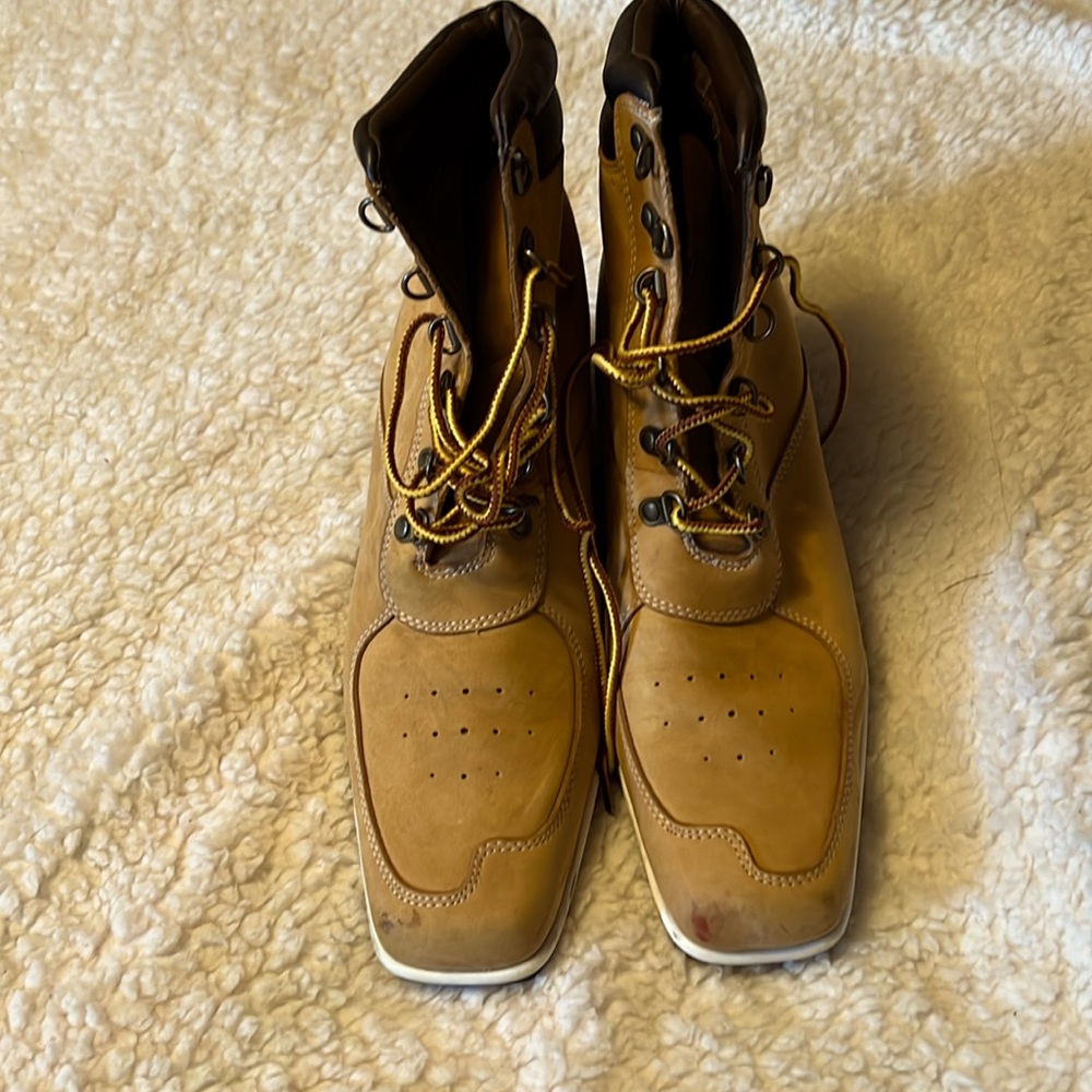 Timberland boots with heels.